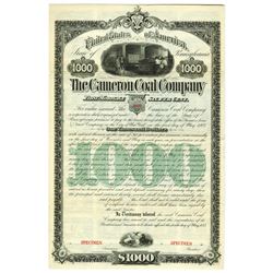 Cameron Coal Co., 1883 Specimen Bond