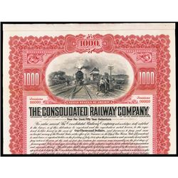 Consolidated Railway Co. Specimen Bond