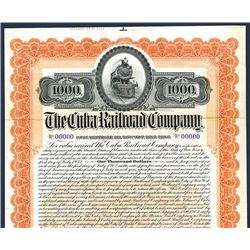 Cuba Railroad Co., Specimen Bond.