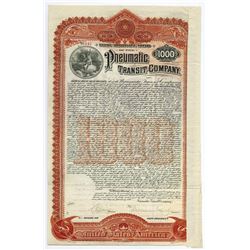 Pneumatic Transit Co., Issued Bond.