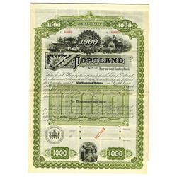 City of Portland, 1894 Specimen Bond