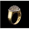 Image 3 : 14KT Yellow Gold 1.79 ctw Brown Diamond Ring