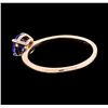 Image 3 : 0.81 ctw Tanzanite Ring - 14KT Rose Gold