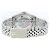 Image 7 : Rolex Stainless Steel Red Vignette Diamond DateJust Men's Watch