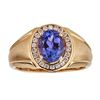 Image 1 : 2.81 ctw Tanzanite and Diamond Ring - 14KT Yellow Gold