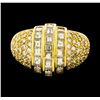 Image 2 : Diamond Ring - 18KT Yellow Gold