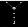Image 1 : 2.50 ctw Diamond Necklace - 14KT White Gold