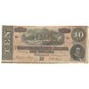 Image 1 : 1864 $10 The Confederate States of America Note T-68 CC