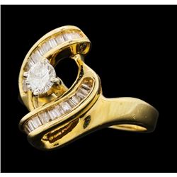 0.69 ctw Diamond Ring - 14KT Yellow Gold