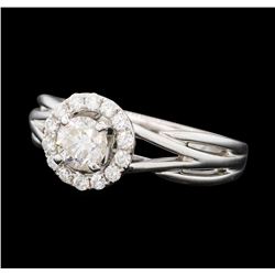 0.74 ctw Diamond Ring - 14KT White Gold