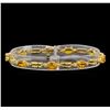 14KT Yellow Gold 6.56 ctw Yellow Sapphire and Diamond Bracelet