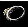 Image 3 : 1.00 ctw Diamond Ring - 14KT White and Yellow Gold