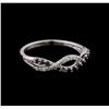 Image 1 : 0.25 ctw Black Diamond Ring - 10KT White Gold
