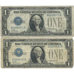 1928 $1 Silver Certificate Currency Lot of 2