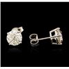Image 2 : 14KT White Gold 2.70 ctw Diamond Stud Earrings