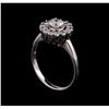 Image 4 : 14KT White Gold 0.86 ctw Diamond Ring