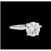 Image 1 : EGL USA Certified 2.01 ctw Diamond Solitaire Ring - 14KT White Gold