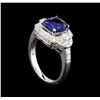 Image 4 : 14KT White Gold 2.58 ctw Sapphire and Diamond Ring