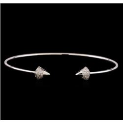 14KT White Gold 0.34 ctw Diamond Bangle Bracelet