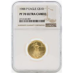 1988-P PF70 Ultra Cameo $10 Gold Eagle