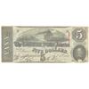 Image 1 : 1863 $5 The Confederate States of America Note T-60 CC