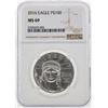 Image 1 : 2016 NGC MS69 $100 Eagle Platinum Coin