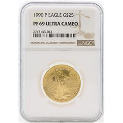 1990-P PF69 Ultra Cameo $25 Gold Eagle