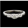 Image 2 : 0.35 ctw Diamond Ring - 14KT White Gold
