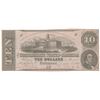 Image 1 : 1862 $10 The Confederate States of America Note T-52 CC