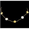 Image 1 : 14KT Yellow Gold Mabe Pearl Necklace