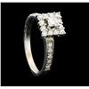 Image 4 : 0.50 ctw Diamond Ring - 14KT White Gold