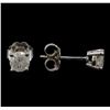 Image 2 : 14KT White Gold 0.69 ctw Diamond Stud Earrings