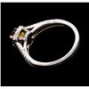 Image 3 : 1.05 ctw Ruby and Diamond Ring - 14KT White Gold