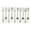 Wallace Grande Baroque Sterling Silver Luncheon Forks 7.5" Set of 10