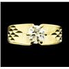 Image 2 : 0.80 ctw Diamond Solitaire Ring - 14KT Yellow Gold