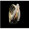 Image 4 : 0.35 ctw Diamond Ring - 14KT Yellow, White, And Rose Gold