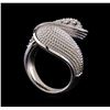 Image 4 : 0.95 ctw Diamond Ring - 14KT White Gold