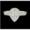 Image 2 : 0.59 ctw Diamond Ring - 14KT White Gold