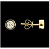 Image 2 : 0.20 ctw Diamond Earrings - 14KT Yellow Gold