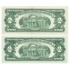 Image 2 : 1963 $2 Uncirculated Red Seal Bill Lot of 2