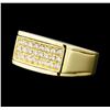 Image 1 : 0.50 ctw Diamond 3-Row Ring - 14KT Yellow Gold
