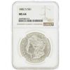 Image 1 : 1882-S MS64 NGC Morgan Silver Dollar