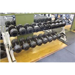 LOT OF DUMBBELLS *RACK NOT INCLUDED*