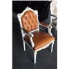 Image 2 : FANCY FRENCH STYLE BUTTON BACK ARMCHAIR