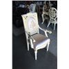 Image 2 : WHITE AND GOLD FRENCH ARM CHAIR