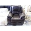 Image 1 : BROWN LEATHER RECLINER