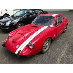 1969 SAAB SONETT, 2 DOOR SPORTS CAR, RED, VIN # 001208