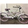 Image 2 : 2 BIKES: PURPLE ALLEGRO MOUNTAIN BIKE & WHITE DECOY CRUISER BIKE