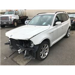 2008 BMW X3 M SERIES VIN WBXPC93478WJ10225