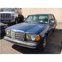 1983 MERCEDES 300DT, 4 DOOR SEDAN, BLUE, VIN # WDBAB33AXDB027882